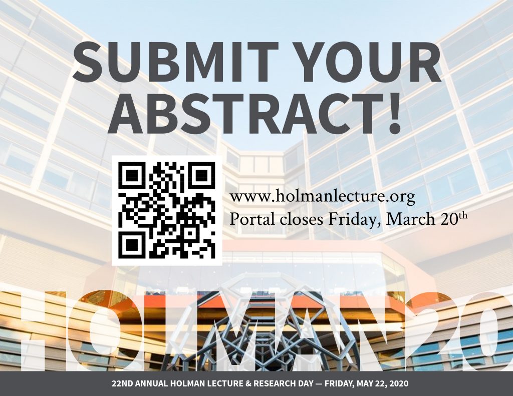 Holman20: Abstract Submission Deadline